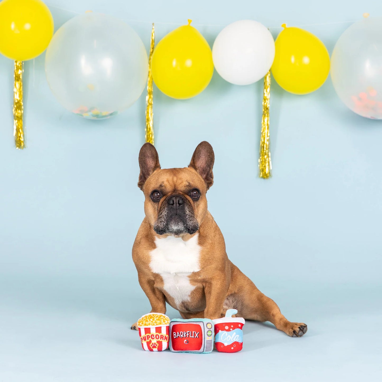 Movie Night 3 Piece Toy Set for Small Dogs