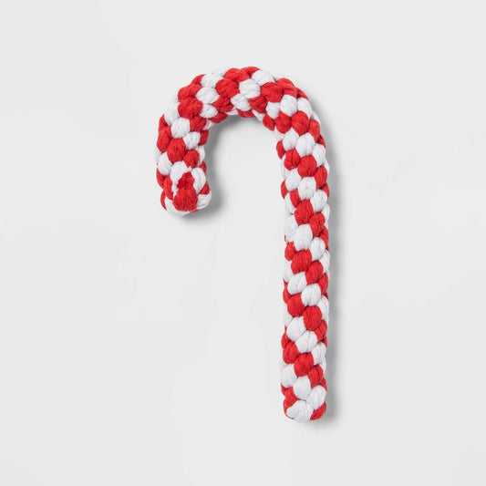 Candy Cane Dog Toy